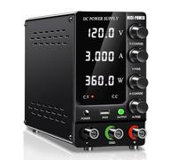 NICE-POWER Alimentation CC variable 120 V 3 A réglable, alimentation CC régulée avec interrupteur de sortie, affichage LED haute précision à 4 chiffres, sources