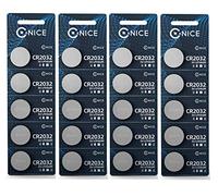 Nice PowerTM Piles Bouton 3V Batterie au Lithium BR2025 DL2025 BR2032 DL2032 BR2016 DL2016 (Pack De 20 CR2032)