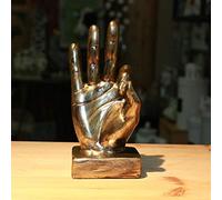 Nice purchase Statuette de doigt pour bureau, décoration créative pour maison, salon, armoire, étagère (geste OK en doré)