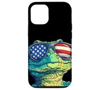 Nice Reptile with America Lunettes de Soleil pour fête du 4 Juillet Coque pour iPhone 12/12 Pro