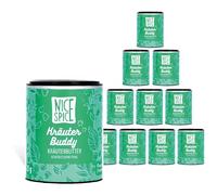 NICE SPICE Lot de 10 boîtes d'épices (10 x 25 g), parfaites pour le beurre aux herbes et les sauces, ingrédients exquis pour la cuisine gourmande, cadeau pour les gourmets