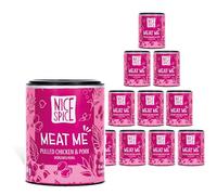 NICE SPICE Meat Me Lot de 10 épices (10 x 60 g), parfaites pour les amateurs de porc et de poulet, les amateurs de barbecue, cadeau pour les maîtres du barbecue, réserve d'épices