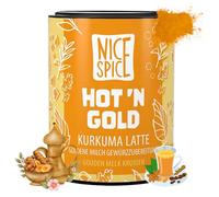 NICE SPICE Mélange d'épices indiennes Hot N Gold Curcuma Latte Lait doré 15 x 45 g