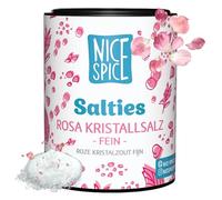 NICE SPICE Salties Lot de 15 pots de sel cristallin rose fin et naturel 15 x 120 g d'épices gourmandes