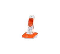 Brondi Nice Téléphone DECT Identification de l'appelant Orange, Blanc