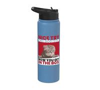 Nice Try Schrödinger I Schrödinger Cat Scientist Stainless Steel Insulated Water Bottle