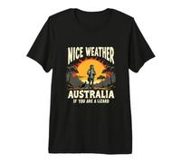 Nice Weather Australie Si Tu ES Un Lézard T-Shirt Haut de Gamme