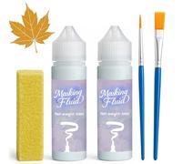 NICE2MEU Liquide de masquage bleu de 120 ml pour peinture à l'aquarelle, séchage rapide et facile à déchirer, sans résidus, convient pour la peinture à l'aquarelle pour éviter les taches accidentelles