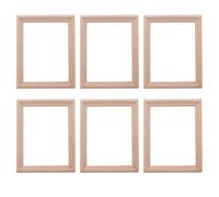 Nicear 6 Pièces Cadres Photo Miniatures Pour Maison De Poupée À L Échelle 1/12 Accessoires Pour Maison De Poupée Modèle DIY Peinture Murale Jouets Pour Chambre D Enfant Accessoires Photo