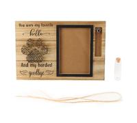 Nicear Cadre Commémoratif pour Animaux de Compagnie - Mémoire Éternelle avec Bouteille en Verre Sécurisé (Cendres/Poils de Chien/Chat) - Cadre Photo pour Souvenir Unique