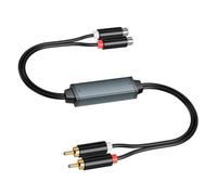 Nicear Isolateur de bruit, éliminateur de bourdonnement audio, isolateur de bruit de boucle de masse, utilise un câble audio jack pour éliminer le bourdonnement du système audio de la voiture
