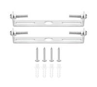 Nicear Kit de plaques de plafonnier 95 mm, 2 jeux de supports de fixation pour luminaire, barre transversale en acier pour suspension murale, maison ou bureau, avec vis, rondelles et écrous