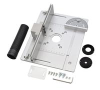 Nicear laque d'insertion pour table de toupie,alliage daluminium, fraiseuse à bois,avec protection anti-poussière transparente, outil dassistance à la gravure pour table