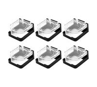 Nicear Lot de 6 couvercles de protection pour interrupteur à bouton-poussoir, protection pour bouton d'arrêt d'urgence, compatible avec une ouverture de 22 mm, étanche à la poussière et à l'eau