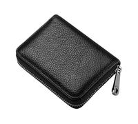 Nicear Porte-Cartes De Crédit RFID avec 20 Emplacements pour Cartes, Étui Accordéon en Cuir Véritable, Petit Portefeuille pour Femmes Ou Hommes avec Fermeture Éclair