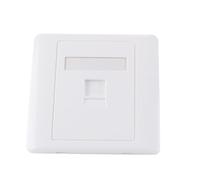 Nicear Prise Murale Ethernet CAT6 Prise Réseau Gigabit 86x86mm Prise RJ45 Ethernet Câble LAN Plaque De Finition Pour Installation De Câble Ethernet