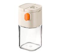 Nicear Salière 2 En 1 Avec Contrôle De Portion Précise De 0.5g Pot À Sel En Verre De 180ml Options De Versement Double Pour La Plupart Des Assaisonnements Blanc