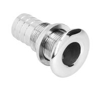Nicear Tuyau de vidange pour coque de bateau, accessoires de drainage pour yacht, bouchon de raccord de drainage marin en acier inoxydable 316 de 3/4 po pour raccords traversants de bateau
