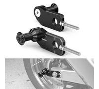 NICECNC Ajusteur de chaîne arrière en aluminium avec crochet de support compatible avec CRF1100L Africa Twin 2020-2025, CRF1100L Africa Twin Adventure Sports 2020-2025, noir