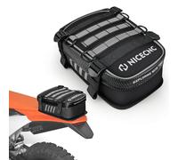 NICECNC Argent imperméable Sac de fendre arrière de vélo de saleté, Organisateur d'outils de Motocross Universel avec Bande réfléchissante pour L'Aventure Hors Route et l'équitation Enduro