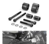 NICECNC Black Driver Floorboard Kit d'extension compatible avec Electra Glide Standard FLHT 2010-2022, Road King FLHR 2009-2022, Street Glide FLHX 2009-2024, voir équipement