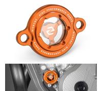 NICECNC Cache de Filtre à Huile Orange pour Moteur Compatible avec 250 SX-F/250 XC-F 2013-2025 250 EXC-F 2014-2025 250 XCF-W 2014-2016 350 EXC-F/350 XC-F/350 SX-F 2011-2025 Voir compatibilité