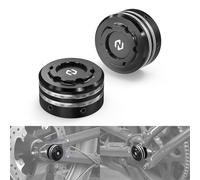 NICECNC Cache-écrous d'essieu arrière Compatible with Harley Sportster S RH1250S 2021-2024, Pan America 1250 RA1250 2021-2023, Remplacement pour 14611882, Voir compatibilités, Noir