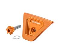 NICECNC Couverture de siège Protection Moto, CNC Aluminium Compatible with KTM 125-450 XC/SX/XCF/SXF 2023-2026, 150-500 EXC/EXCF/XCW/XCF-W/XW-F 2024-2026 Orange, Facile à Installer