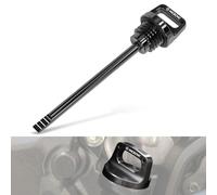NICECNC Jauge d'huile avec trous compatible avec Yamaha Banshee 350 YFZ350 1987-2000 2001 2002 2003 2004 2005 2006, T6 en aluminium, noir