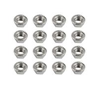 NICECNC Lot de 16 écrous de Roue de Verrouillage Compatible with Blaster Raptor 700 R Grizzly 700 660 Kodiak Warrior YFZ 450, Compatible with 350 400 425 500, Xplorer, Sportsman, M10 x