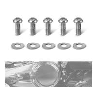 NICECNC Lot de 5 vis Derby Compatible with Harley Davidson Blackline FXS, Breakout CVO FXSBSE, Super Glide FXD 2007-2010, Voir compatibilité, Alliage de Titane