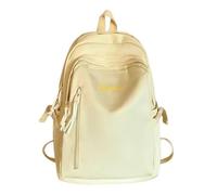 NICECY Sac à dos unisex pour élèves de collège et lycée Sac à dos décontracté Sac de voyage étudiant(jaune)