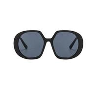 NICECY Women's Oversized Sunglasses Retro Gradient Brown Fashion Big Frame Sun Glasses(black)