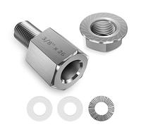 NICEDACK Adaptateur d'embrayage Universel pour remorque de vélo - 3/8" x 26 - Argenté