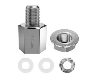 NICEDACK Adaptateur d'embrayage Universel pour remorque de vélo - 3/8" x 26 - Argenté