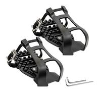 NICEDACK Clips d'orteils pour vélo Peloton Bike & Peloton Bike+ Pédales, cages d'orteils réglables pour pédales Look Delta, adaptateurs de cage d'orteil compatibles avec pédale Peloton pour chaussures