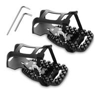 NICEDACK Clips d'orteils réglables pour vélo Peloton et Peloton Bike+ Pédales, cages d'orteils de vélo pour pédales Peloton, adaptateurs de cages d'orteils compatibles avec les pédales Look Delta pour