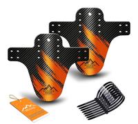 NICEDACK Garde-Boue pour VTT, 2 pièces, Compatible avec vélos 20-29 Pouces | Plusieurs couleurs disponibles, souple et résistante, ultra-légère, montage avant et arrière, multi-positions