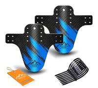 NICEDACK Garde-Boue pour VTT, 2 pièces, Compatible avec vélos 20-29 Pouces | Plusieurs couleurs disponibles, souple et résistante, ultra-légère, montage avant et arrière, multi-positions
