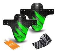 NICEDACK Garde-Boue pour VTT, 2 pièces, Compatible avec vélos 20-29 Pouces | Plusieurs couleurs disponibles, souple et résistante, ultra-légère, montage avant et arrière, multi-positions