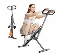 Niceday Machine à Squats 4-en-1 & Rameur Pliable - avec Écran LCD et Bandes de Résistance - Appareil de Fitness Maison pour Fessiers, Jambes et Cardio - Compact et Silencieux