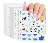 Nicedeco 15 Feuilles Étoile Stickers Ongles Mix Couleurs Autoadhésif Autocollants Ongles Nail Art Décoration 04
