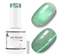 Nicedeco 15ml Vernis Gel Œil de Chat Magnétique Effet Fourrure avec Aimant - Poudre Magnétique Fine Holographique UV LED, Effet Cristal Liquide Réfléchissant, Longue Tenue pour Salon & DIY Maison -652
