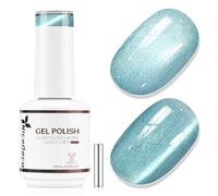 Nicedeco 15ml Vernis Gel Œil de Chat Magnétique Effet Fourrure avec Aimant - Poudre Magnétique Fine Holographique UV LED, Effet Cristal Liquide Réfléchissant, Longue Tenue pour Salon & DIY Maison -653