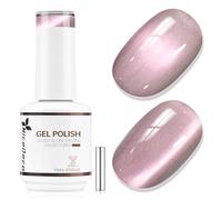 Nicedeco 15ml Vernis Gel Œil de Chat Magnétique Effet Fourrure avec Aimant - Poudre Magnétique Fine Holographique UV LED, Effet Cristal Liquide Réfléchissant, Longue Tenue pour Salon & DIY Maison -644