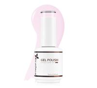 Nicedeco 15ML Vernis Gel Semi Permanent Translucide Rose, Vernis à Ongles Gel Polish UV LED Soak Off Brillant Longue Durée (12)