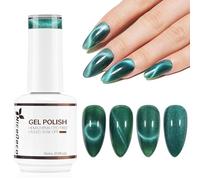 Nicedeco 15ML Vernis Semi Permanent Magnétique Cat Eye, Cosmique Foncé Pailleté Oeil de Chat Vernis à ongles Gel UV LED pour Salon DIY Maison (314)