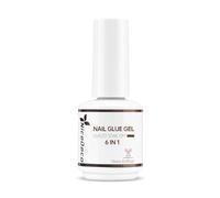 Nicedeco 6 en 1 Colle Faux Ongles Extra Forte 15ml, Gel Glue pour Pose Américaine Ongles Capsules, Ongles en Acrylique, Longue Durée Nail Extend Gel UV/LED
