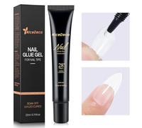 Nicedeco Colle Faux Ongles Extra Forte 22ml, Gel Glue pour Pose Américaine Ongles Capsules, Press on Nails, Nail Extend Gel UV/LED Pas Besoin de Brosse