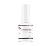 Nicedeco Rubber Base 15ML Clair Vernis Semi Permanent Gel Sans HEMA UV LED Gel Polish Renforcement et Réparation de Manucure Nail Art